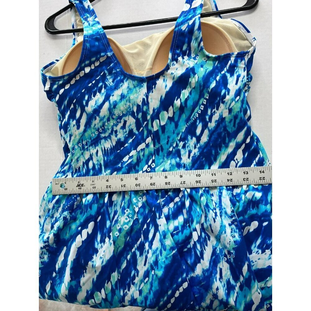 Swim 365 Swimsuits for All 1-Piece Swimsuit Swimdress Modest Built-in Bra sz 16 - Picture 9 of 12